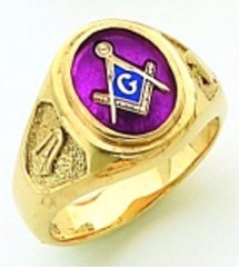 Gold Plated Blue Lodge Masonic Ring #11